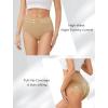 imagevoenxe Cotton Underwear for WomenHigh Waisted Ladies PantiesBreathable Soft Full Coverage BriefsComfy Underpants4 PackAssorted