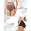 imagevoenxe Cotton Underwear for WomenHigh Waisted Ladies PantiesBreathable Soft Full Coverage BriefsComfy Underpants4 PackCoffee