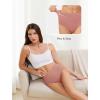 imagevoenxe Cotton Underwear for WomenHigh Waisted Ladies PantiesBreathable Soft Full Coverage BriefsComfy Underpants4 PackCoffee