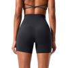 imagevoenxe High Waisted Biker Shorts Women6quot Tummy Control Workout Gym Soft Shorts for Yoga RunningSpandex No Front Seam2 Pack