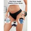 imagevoenxe Seamless Thong for WomenNo Show Lace UnderwearLadies Breathable Comfort Panties Soft Gym Sport UndiesTanga5PackBlack