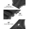 imagevoenxe Seamless Thong for WomenNo Show Lace UnderwearLadies Breathable Comfort Panties Soft Gym Sport UndiesTanga5PackBlack