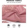imagevoenxe Seamless Thong for WomenNo Show Lace UnderwearLadies Breathable Comfort Panties Soft Laser Cut UndiesTanga5PackCoffee