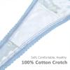 imagevoenxe Seamless Thong for WomenNo Show Lace UnderwearLadies Breathable Comfort Panties Soft Laser Cut UndiesTanga5PackFloral