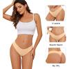 imagevoenxe Seamless Thongs for WomenNo Show Ladies UnderwearInvisible Comfortable PantiesLow Rise Gym Workout Undies5 PackBasic