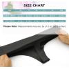 imagevoenxe Seamless Thongs for WomenNo Show Ladies UnderwearInvisible Comfortable PantiesLow Rise Gym Workout Undies5 PackBlack