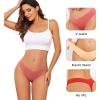 imagevoenxe Seamless Thongs for WomenNo Show Ladies UnderwearInvisible Comfortable PantiesLow Rise Gym Workout Undies5 PackCoffee