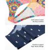 imagevoenxe Seamless Women Underwear ThongsHigh Waisted No Show Ladies PantiesBreathable Comfortable Hi Rise Cut Undies5PackPattern