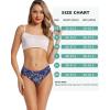 imagevoenxe Seamless Women Underwear ThongsHigh Waisted No Show Ladies PantiesBreathable Comfortable Hi Rise Cut Undies5PackPattern
