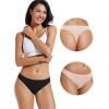 imagevoenxe Seamless Women Underwear ThongsNo Show Ladies ThongNo Line Workout Breathable Comfortable PantiesSoft Undies5PackD5 Pack Apricot