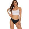 imagevoenxe Seamless Womens Thong UnderwearHigh Waisted Tanga Woman No Show PantiesBreathable Workout Comfortable Undies5 PackBasic