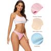 imagevoenxe Women Bikini UnderwearSeamless Breathable Ladies PantiesNo Show Comfortable Briefs UndiesInvisible Hipster5PackE5 Pack Bright Color