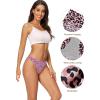 imagevoenxe Women Bikini UnderwearSeamless Breathable Ladies PantiesNo Show Comfortable Briefs UndiesInvisible Hipster5PackG5 Pack Leopard Print