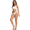 imagevoenxe Women Bikini UnderwearSeamless Breathable Ladies PantiesNo Show Comfortable Briefs UndiesInvisible Hipster5PackH5 Pack White