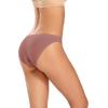imagevoenxe Women Bikini UnderwearSeamless Breathable Ladies PantiesNo Show Comfortable Briefs UndiesInvisible Hipster5PackI5 Pack Coffee