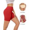 imagevoenxe Women Cotton Boy Shorts UnderwearLady Boxer BriefHigh Waist Anti Chafe Short for Under DressSoft Biker Panty 4PackCoffee