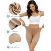 imagevoenxe Women Cotton Boy Shorts UnderwearLady Boxer BriefHigh Waist Anti Chafe Short for Under DressSoft Biker Panty 4PackNude
