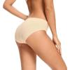 imagevoenxe Women Seamless Hipster UnderwearBreathable Ladies Panties BikiniNo Show BriefsComfortable Undies for Women 5PackD5 Pack Apricot