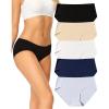 imagevoenxe Seamless Underwear for WomenHipster No Show Ladies Panties LineBreathable Stretch BikiniInvisible Workout BriefsComfortable Soft UndiesGym Underpants5 Pack