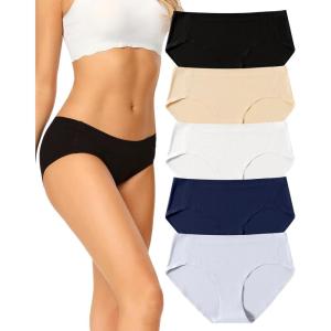 imagevoenxe Seamless Underwear for WomenHipster No Show Ladies Panties LineBreathable Stretch BikiniInvisible Workout BriefsComfortable Soft UndiesGym Underpants5 Pack