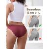imagevoenxe Seamless Bikini Underwear for WomenNo Show Ladies PantiesInvisible Hipster Panty Brief UndiesLow Rise Cheeky5 PackAssorted