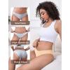 imagevoenxe Seamless Bikini Underwear for WomenNo Show Ladies PantiesInvisible Hipster Panty Brief UndiesLow Rise Cheeky5 PackBasic