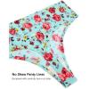 imagevoenxe Seamless Women Underwear ThongsHigh Waisted No Show Ladies PantiesBreathable Comfy Active Hi Rise Cut Undies5PackFloral