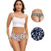 imagevoenxe Seamless Women Underwear ThongsHigh Waisted No Show Ladies PantiesBreathable Comfy Active Hi Rise Cut Undies5PackFloral