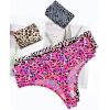 imagevoenxe Seamless Women Underwear ThongsHigh Waisted No Show Ladies PantiesBreathable Comfy Active Hi Rise Cut Undies5PackLeopard Print