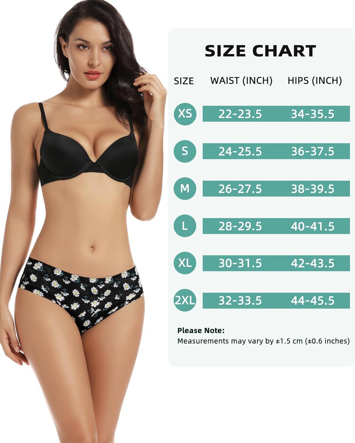 imagevoenxe Seamless Women Underwear ThongsHigh Waisted No Show Ladies PantiesBreathable Comfy Active Hi Rise Cut Undies5PackFloral