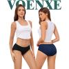 imagevoenxe Cotton Underwear Women Hipster Brief PantiesBreathable Womens Full Coverage BikiniSoft Workout Ladies Undies5 PackBasics