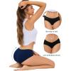 imagevoenxe Cotton Underwear Women Hipster Brief PantiesBreathable Womens Full Coverage BikiniSoft Workout Ladies Undies5 PackBasics