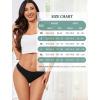 imagevoenxe Women Cotton Thongs UnderwearBreathable Soft PantiesLadies Workout Undies ComfortableAthletic Tangas Stretch 5 PackBlack