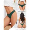 imagevoenxe Women Cotton Thongs UnderwearBreathable Soft PantiesLadies Workout Undies ComfortableAthletic Tangas Stretch 5 PackVintage