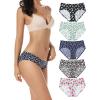 imagevoenxe Women Seamless Hipster UnderwearBreathable Ladies Panties BikiniNo Show BriefsComfortable Undies for Women 5PackA5 Pack Floral Design