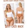 imagevoenxe Lace Underwear for WomenStretch Soft Bikini PantiesSexy Lacy Ladies BriefsComfortable Hipster Panty Undies5 PackAssorted