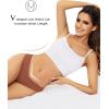 imagevoenxe Seamless Thongs for WomenNo Show Ladies UnderwearInvisible Comfortable PantiesLow Rise Gym Workout Undies5 PackCoffee