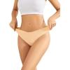 imagevoenxe Seamless Thongs for WomenNo Show Ladies UnderwearInvisible Comfortable PantiesLow Rise Gym Workout Undies5 PackNude