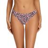 imagevoenxe Seamless Women Underwear ThongsNo Show Ladies ThongNo Line Workout Breathable Comfortable PantiesSoft Undies5PackG5 Pack Leopard Print