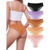 imageVOENXE Lace Underwear Bikini for WomenLadies Hipster PantySoft BriefComfortable Silky PantiesLacy Multipack Undies5 PackAssorted