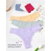 imagevoenxe Seamless Thong for WomenNo Show Lace UnderwearLadies Breathable Comfort Panties Soft Gym Sport UndiesTanga5PackBasic