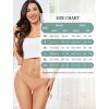 imagevoenxe Women Cotton Thongs UnderwearBreathable Soft PantiesLadies Workout Undies ComfortableAthletic Tangas Stretch 5 PackNude