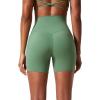 imagevoenxe High Waisted Biker Shorts Women6 Tummy Control Workout Gym Soft Shorts for Yoga RunningSpandex No Front Seam2 PackBlackgreen