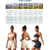 imagevoenxe High Waisted Biker Shorts Women6 Tummy Control Workout Gym Soft Shorts for Yoga RunningSpandex No Front Seam2 PackBlacknude
